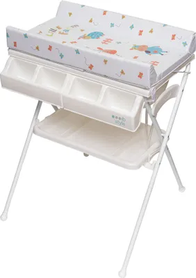Produktbild von ib style® Wickeltisch mit Badewanne  Wickelkombination klappbar  MY LITTLE FARM COLORS