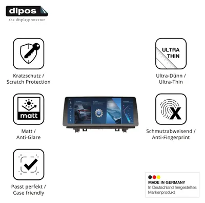 Immagine prodotto di 2x Pellicola Protettiva per Erisin ES4748N 12.3 Zoll Protezione Schermo Antiriflesso dipos