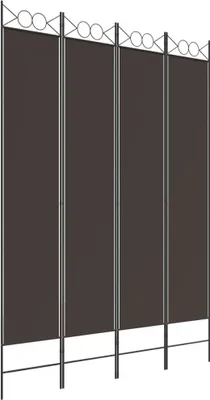 Obrázek produktu pro vidaXL 4 ks Paraván hnědý 160x220 cm Látka