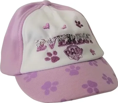 Image de Casquette Paw Patrol pour filles, Everest, écriture avec paillettes, violet Gr. 50