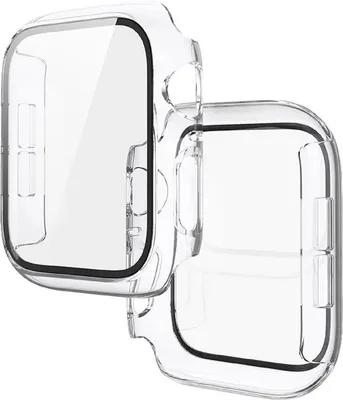 Produktbild von Stravo Case für Apple Watch Series 11/10 46 mm – Hartschale mit Displayabdeckung, passgenaues Design – Transparent