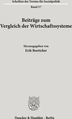 Produktbild von Beiträge zum Vergleich der Wirtschaftssysteme.