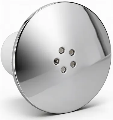 Duschabflussabdeckung mit Chromoberfläche, 90 mm, Kunststoff