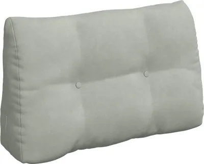 Immagine prodotto di vidaXL Cuscino per lo schienale grigio chiaro 80 x 24 x 50 cm in velluto