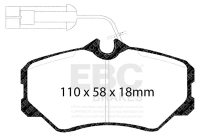 Produktbild von EBC ULTIMAX2 Bremsbelagsatz Vorne Alfa Romeo 5892313 792426