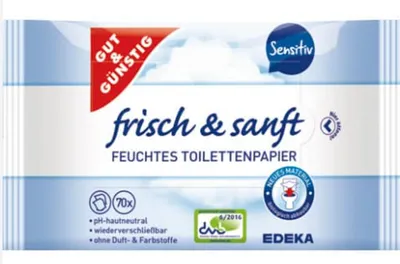 Obrázok produktu pre Good & Cheap 4192668000 Vlhký toaletný papier sensitive - 2x 70 kusov