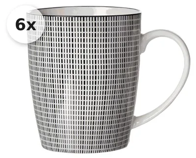 Produktbild von Becher 350ml 6er Set Takeo Stripes