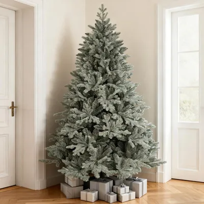 Produktbild von Salcar 180 cm Künstliche Blaufichte Weihnachtsbaum Künstlich Tannenbaum Spritzguss Christbaum mit 2867 Spitzen