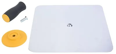Produktbild von Gipsplattenhalter Tragbar - Stuckateurwerkzeug - Aluminium - Hochwertiges Material - Stabil und Stark - 300 mm Breit - Stuckateurwerkzeug