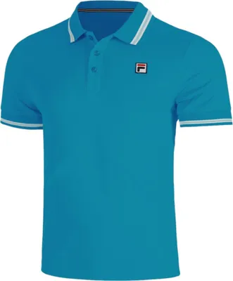 Produktbild von Fila Herren T-Shirt im Polohemd-Stil, Farbe Blau, Modellnummer FBM1311101740