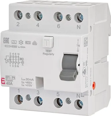 Produktbild von ETI FI-Schalter EFI-R 4-polig 40A 30mA 10kA Typ A