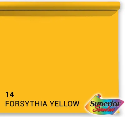 Produktbild von Superior Hintergrundpapier 14 Forsythia gelb 1,35 x 11 m