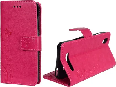 Produktbild von Schutz Hülle Blumen für Handy ZTE Blade A452 Pink