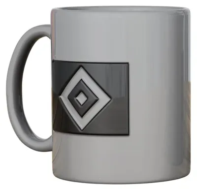 Produktbild von Hamburger SV HSV Tasse Relief grau