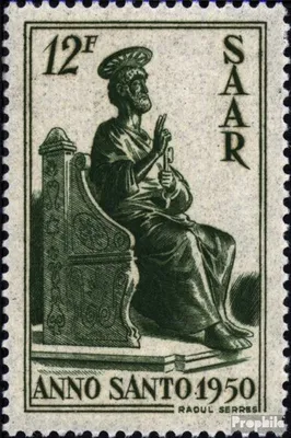 Produktbild von Briefmarken Saarland 1950 Mi 293 postfrisch Heiliges Jahr 1950