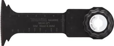 Image de Makita Lame de scie plongeante, 52 mm Starlock Max - 20 TPI - BiM - MAM002 - Bois / Métal