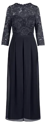 Produktbild von APART Abendoverall mit Spitzentop und weitem Bein, Nachtblau, 46