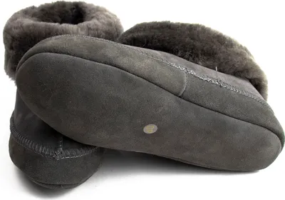 Produktbild von Hausschuhe Lammfell Modell NORWAY silbergrau 45