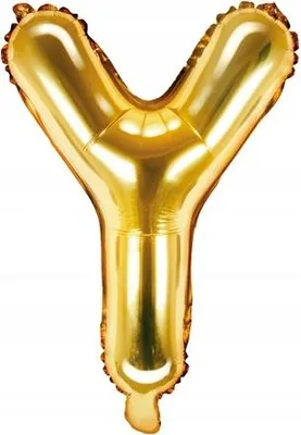 Produktbild von Folienballon Buchstabe "Y", 35cm, gold