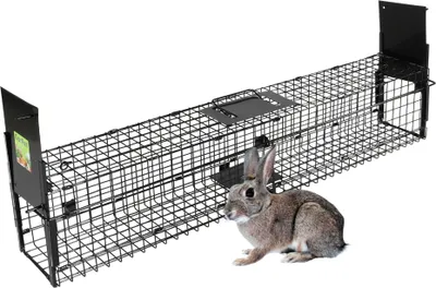 Produktbild von Rattenfalle Doppeltür Lebendfalle Marder Siebenschläfer Eichhörnchenfalle Drahtfalle Tierfalle Hasenfalle Wetterfest 100