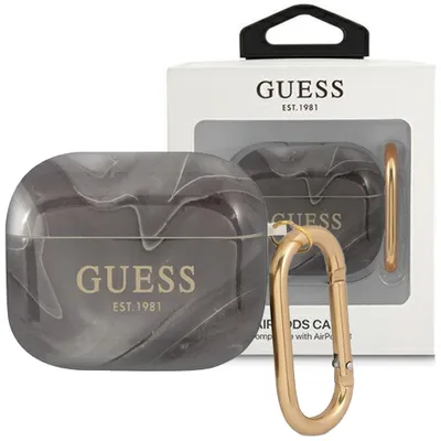 Produktbild von Guess GUA3UNMK AirPods 3 Abdeckung schwarz/schwarz Marble Collection