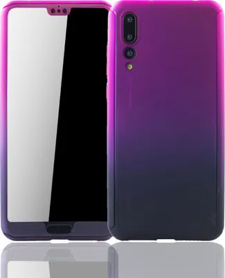Produktbild von Handyhülle Schutzhülle für Huawei P20 Pro Full Case Cover Displayschutz 360 Violett