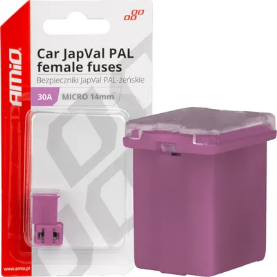 Zdjęcie produktu dla Bezpieczniki samochodowe JAPVAL PAL 30A żeńskie, 2 sztuki AMIO-03453