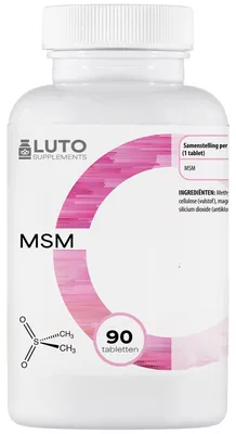 Immagine prodotto di LUTO Integratori MSM 1000 mg – 90 compresse – Metilsulfonilmetano