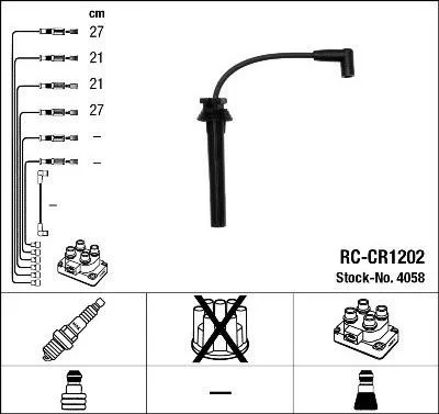 Zdjęcie produktu dla Przewody Wysokiego Naprzód Chrysler 2,0/2,4