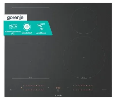 Produktbild von Gorenje G800 Induktionskochfeld, 60 cm, Schwarz, Integriert, 59.5 cm, Zonen-Induktionskochfeld, Glaskeramik, 4 Zone(n)