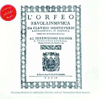 Produktbild von Claudio Monteverdi (1567-1643): L'Orfeo (Neufassung nach dem Urtext) -   - (CD / L)