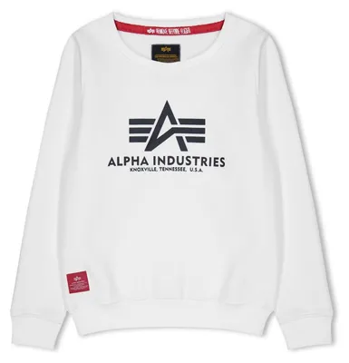 Immagine prodotto di Alpha Industries, felpa basic per bambini, colore bianco