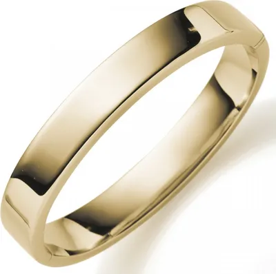 Produktbild von Armreif Armband Armschmuck aus 585 Gold Gelbgold, 10mm breit flach oval glänzend