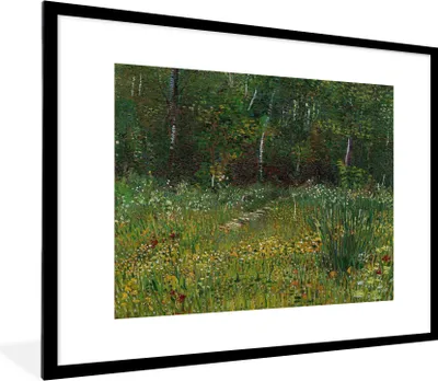 Produktbild von MuchoWow® MuchoWow® Gerahmtes Poster Asnières - Vincent van Gogh 80x60 cm - Poster mit zchwarzem Bilderrahmen - Schlafzimmer-Dekorationen - Fotoposter