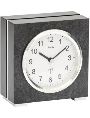 Image de AMS 5152 Horloge de table radio anthracite avec aluminium