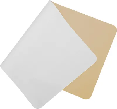 Image de Sous-mains double face, Sous-mains en cuirPolyuréthaneétanche, Tapis de souris, 80 × 40 cm / Argent & Or