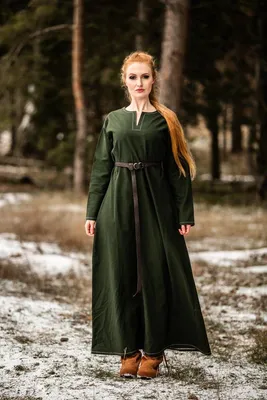 Produktbild von Wikinger Unterkleid Grün "Helga" L