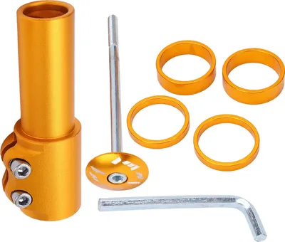 Obrázok produktu pre Shanrya Bike Stem Riser, Stem Extender hliníkovej zliatiny odolný silný flexibilný pre horský bicykel pre cestný bicykel (žltá)