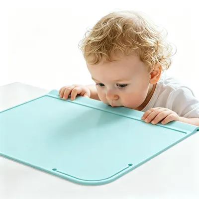 Kinderplacemat 30x25 cm, Pulverblau, 1 Stück