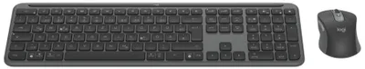 Produktbild von Logitech Signature Slim Combo MK950, Kabellos, RF Wireless + Bluetooth, Scherenschalter, QWERTZ, Graphit, Maus enthalten