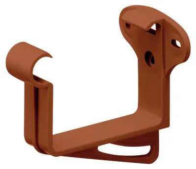 Produktbild von INEFA Stirnbretthalter, Rinnenhalter kastenförmig NW83 / 83mm Braun Dachrinnenhalter aus PVC-U Kunststoff für Kastenrinnen,  Germany