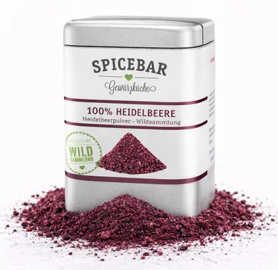 Produktbild von Spicebar Fruchtpulver gefriergetrocknet aus 100% Heidelbeere 50g