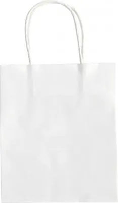 Image de Folia 21200 Sac cadeau - 12 x 5,5 x 15 cm, 20 pièces, blanc