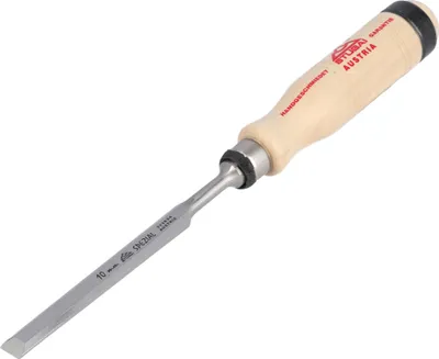 Zdjęcie produktu dla STUBAI dłuto specjalne z drewnianą rękojeścią z drewna grabowego, kształt szwedzki, Ø 10 mm, dłuto do precyzyjnej obróbki drewna, dłuto dla stolarzy, majsterkowiczów