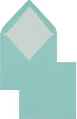Produktbild von Briefumschläge 164x164mm 100g/qm gummiert VE=100 Stück karibik