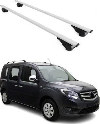 Obrázek produktu pro Příčné střešní nosiče pro Mercedes Citan 2012–2021, barva: stříbrná