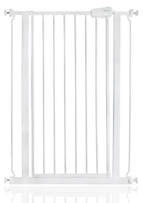 Obrázek produktu pro Bezpečnostní branka pro psy - 75 až 82,6 cm - Bez vrtání - Bílá - Výška 104 cm
