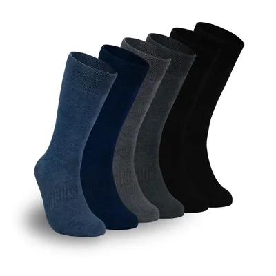 Produktbild von 6 oder 12 Paar NOCXS® THERMO Socken Herren Damen Winter Socken Komfortbund Innenfrottee 43-46