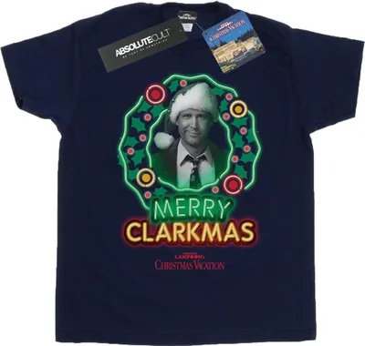 Immagine prodotto di National Lampoon's Christmas Vacation - Maglietta "Clarkmas" per donna BI42147 (XXL) (Marineblau)
