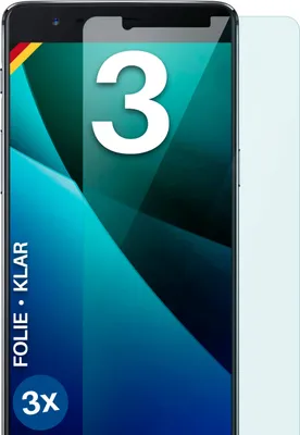 Produktbild von moex® 3x Schutzfolie kompatibel mit OnePlus 3 - Displayschutzfolie dünn Folie, Klar